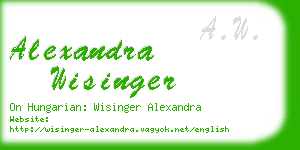 alexandra wisinger business card